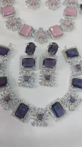 Indian American diamond necklace set💖💞.